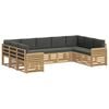 vidaXL Set divani Legno di Acacia Massello