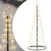 vidaXL Albero di Natale a LED 200 LED Bianco Caldo 180 cm