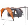 vidaXL Tenda a tunnel Grigio e arancione 562 x 265 x 216 cm