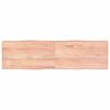 vidaXL Piano Tavolo Marrone Chiaro 180x50x(2-6) cm Rovere Non Trattato