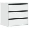 vidaXL Cassettiera Bianca 60x41x58 cm in Legno Multistrato