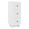 vidaXL Mobile con Cassetti Bianco 33 x 34,5 x 90 cm