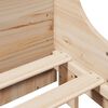 vidaXL Letto Libreria senza Materasso 150x200 cm in Legno Massello
