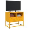 vidaXL Mobile TV Giallo Senape 68x39x60,5 cm in Acciaio