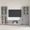 vidaXL Set mobile TV con porta FLORIN Grigio Sonoma Legno multistrato
