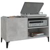vidaXL Mobile Porta Dischi Grigio Cemento 84,5x38x48 Legno Multistrato