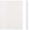 vidaXL Recinzione Frangivento 4 pz in PVC 35x0,19m Bianco