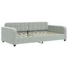 vidaXL Letto da Giorno Grigio Chiaro 100x190 cm in Velluto