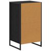 vidaXL Credenza Rovere Nero 81 x 36 x 150.5 cm Legno multistrato