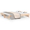 vidaXL Dormeuse Estraibile 2x(75x190) cm Legno Massello di Pino