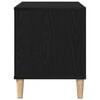 vidaXL Mobile porta vinili Rovere Nero 100 x 38 x 48 cm