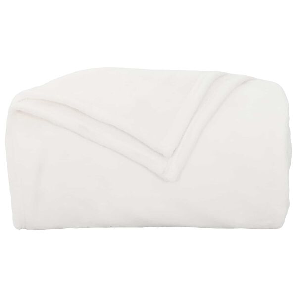 vidaXL Coperta Bianco 240 x 270 cm Panno