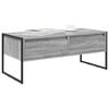 vidaXL Tavolino da salotto con cassetto Grigio Sonoma 100 x 46 x 40 cm