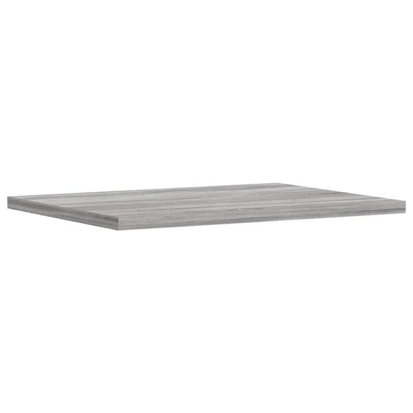 vidaXL Mensole Parete 4pz Grigio Sonoma 40x30x1,5cm Legno Multistrato