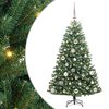vidaXL Albero di Natale Artificiale con Rami Pieghevoli Verde 120 cm