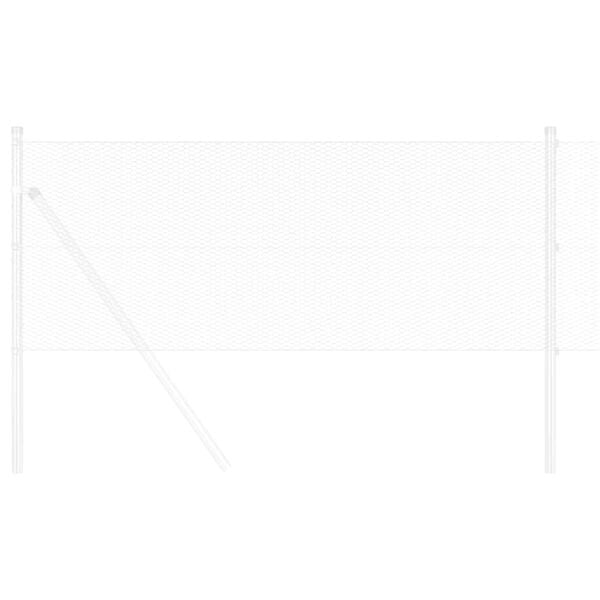 vidaXL Recinzione Esagonale Argento 0,8 x 10 m Acciaio zincato