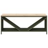 vidaXL Rastrelliera Legna da Ardere con Piano Verde Oliva 100x40x60 cm
