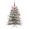 vidaXL Albero di Natale Artificiale con Rami Pieghevoli Bianco 120 cm