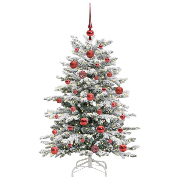 vidaXL Albero di Natale Artificiale con Rami Pieghevoli Bianco 120 cm