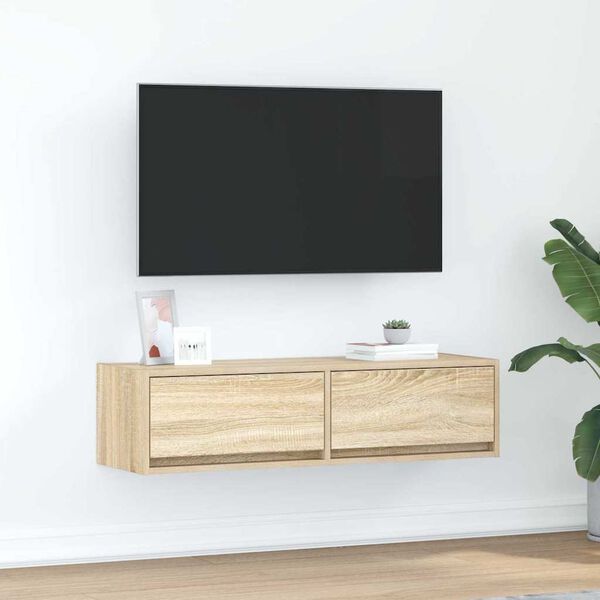vidaXL Mobile TV rovere sonoma 100 x 31 x 25,5 cm Legno multistrato