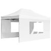 vidaXL Gazebo Professionale Pieghevole Alluminio Pareti 4,5x3m Bianco