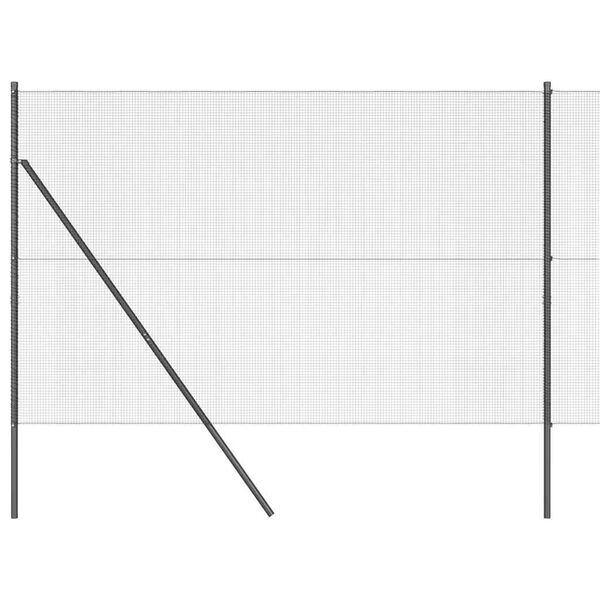 vidaXL Palo della recinzione Grigio 25 x 1,6 m (rete 12 x 12 mm)