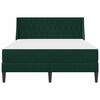vidaXL Struttura letto con materasso Verde Scuro 120 x 200 cm Velluto