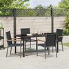 vidaXL Set da Pranzo per Giardino 5 pcs Nero