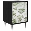 vidaXL Armadio da Notte GOTHA Rovere Nero 36 x 33 x 51 cm