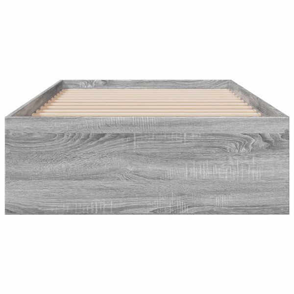 vidaXL Giroletto Cassetti Grigio Sonoma 90x200 cm Legno Multistrato