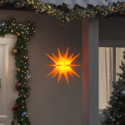 vidaXL Luce di Natale con LED Pieghevole Gialla 43 cm