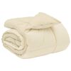 vidaXL Duvet Invernale Trapuntato Crema 240 x 260 cm Microfibra