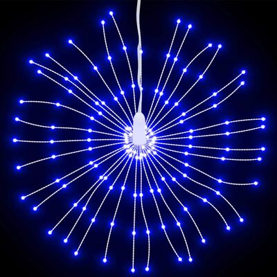 vidaXL Illuminazioni di Natale Galassia 140 LED 2pz Blu 17 cm