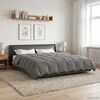vidaXL Duvet Estivo Trapuntato Grigio chiaro 200 x 240 cm Microfibra
