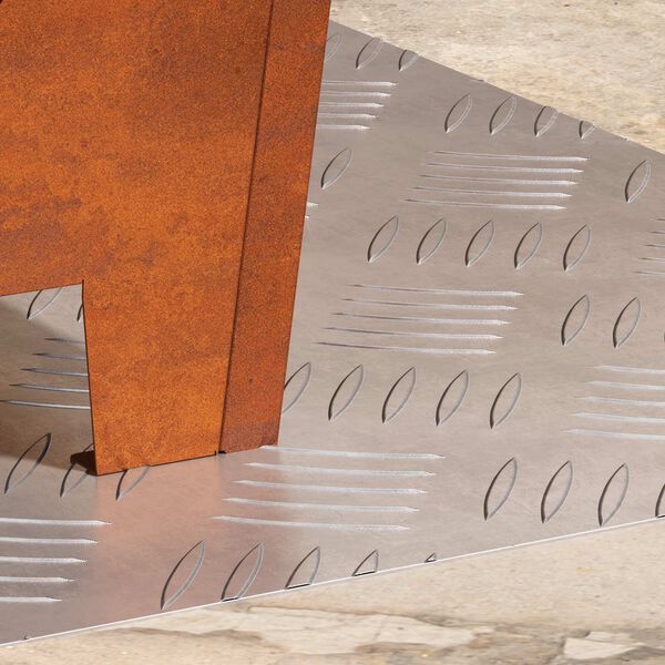 vidaXL Gradini per Scale 2 pcs Argento 50 x 40 cm Alluminio