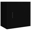 vidaXL Comodini a Muro 2 pz Nero 50x30x47 cm
