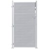 vidaXL Cancello da giardino 85 x 174 cm Acciaio Inox Bloccabile