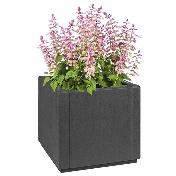vidaXL Vaso da giardino Antracite 36 x 36 x 35 cm Polipropilene