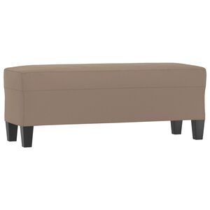 vidaXL Panca tortora 100x35x41 cm in Microfibra