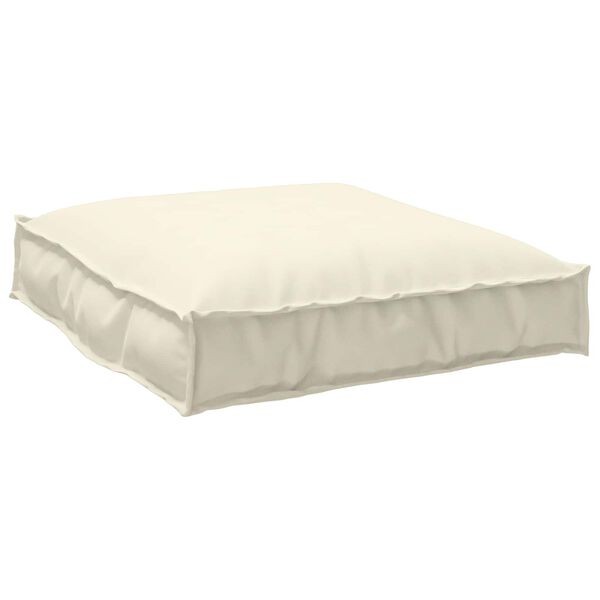 vidaXL Cuscino Crema 70 x 70 x 12 cm Tessuto Oxford