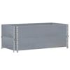vidaXL Fioriera da Giardino Grigia 40x40x78 cm Legno Massello di Pino