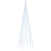 vidaXL Albero di Natale Pennone Bianco Freddo 732 LED 500 cm