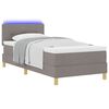 vidaXL Letto a Sorgente LED con materasso Talpa 100 x 200 cm Tessuto