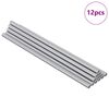 vidaXL Asta Filettata 12 pz Argento 6 x 170 mm Acciaio