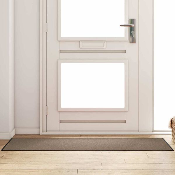 vidaXL Tappetino Altro Beige e Nero 60 x 180 cm Polipropilene e vinile