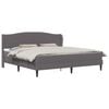 vidaXL Struttura del letto con testiera Grigio 180 x 200 cm Similpelle