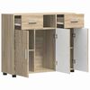 vidaXL Armadio in Legno con cassetto Rovere Sonoma 88,5 x 30,5 x 73 cm
