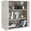 vidaXL Mobile a Parete Grigio Cemento 80x33x80 cm in Legno Multistrato