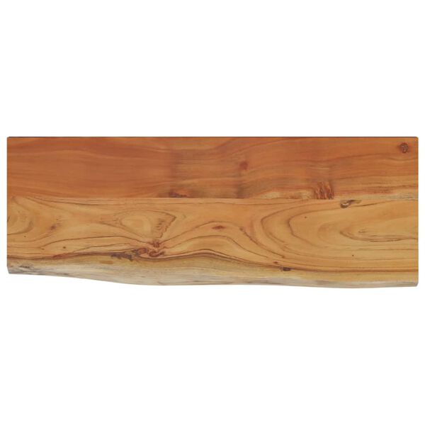 vidaXL Mensola a Muro 80x30x3,8cm Rettangolare Legno Acacia Bordi Vivi