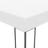 vidaXL Gazebo con Stringa di Luci LED 4x3x2,7 m Bianco
